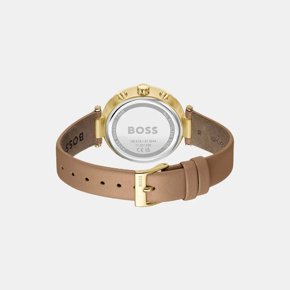 BOSS Montre BOSS Femme Majesty Sport en Cuir Marron 1502772