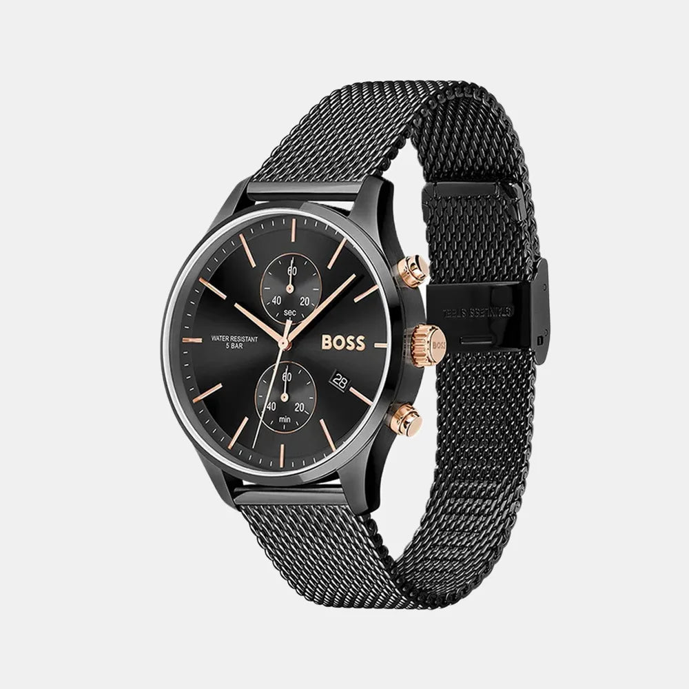 BOSS Montre BOSS Homme Associate Chronographe en Acier Noir 1513811