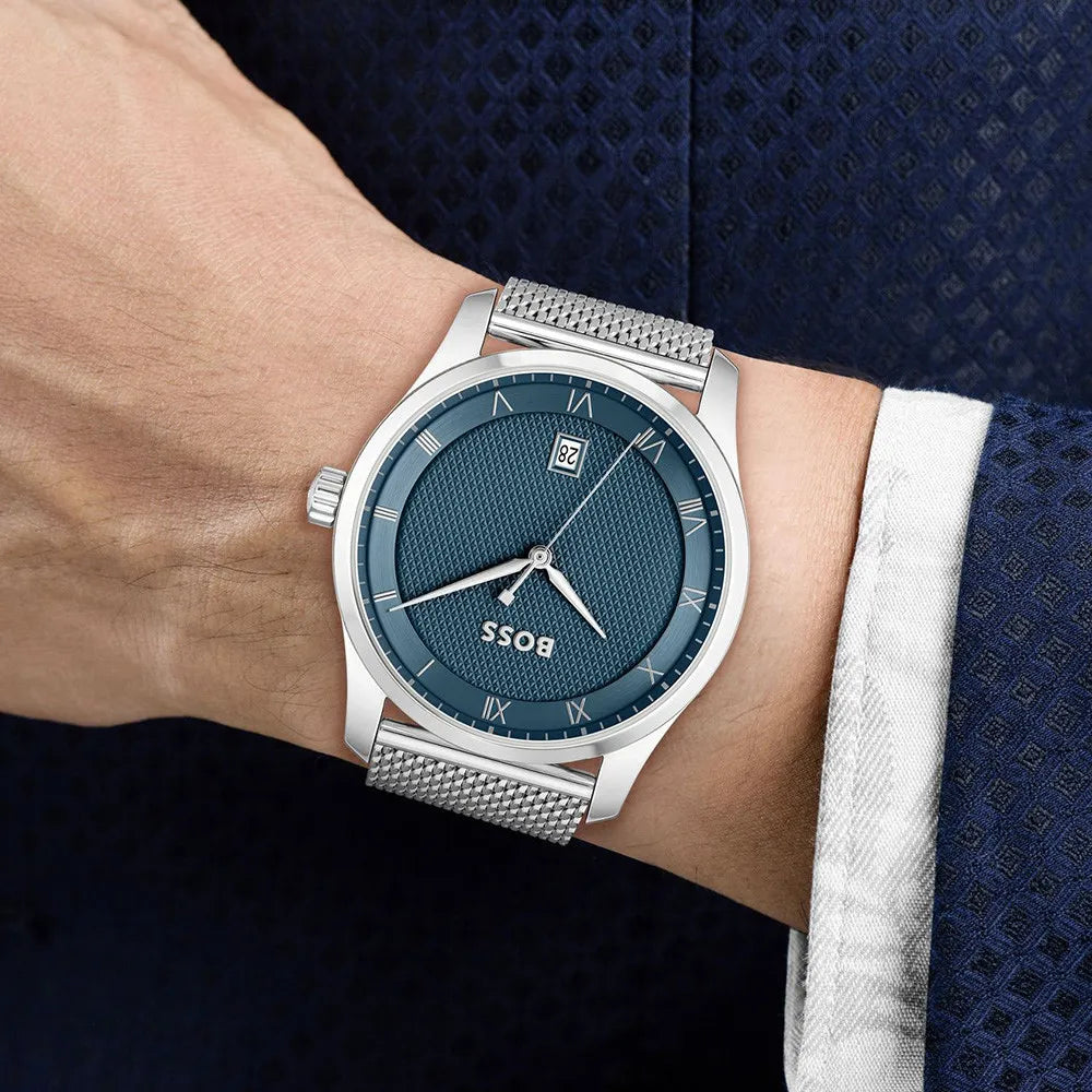 BOSS Montre BOSS Homme Business en Acier Milanais 1514115