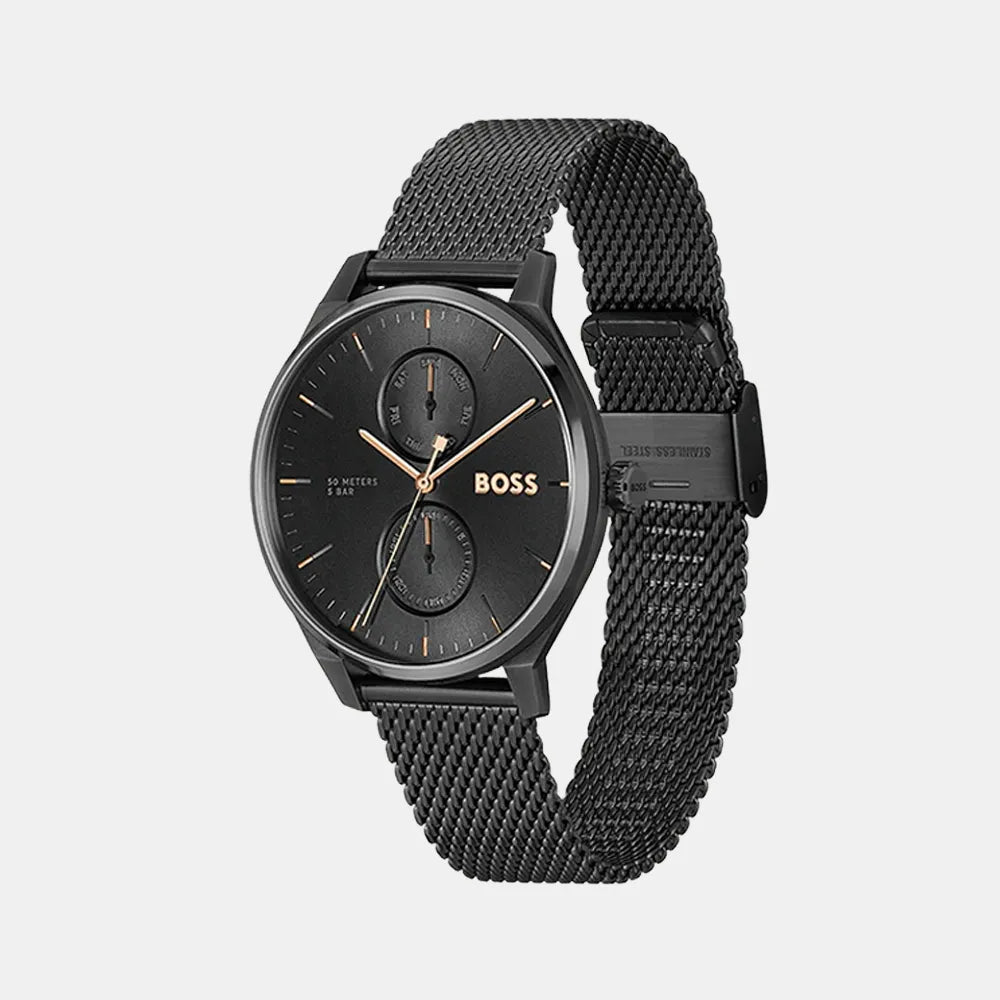 BOSS Montre BOSS Homme Business en Acier Milanais Noir 1514105