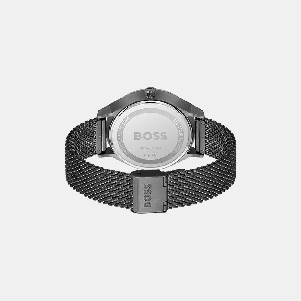 BOSS Montre BOSS Homme Business en Acier Milanais Noir 1514105