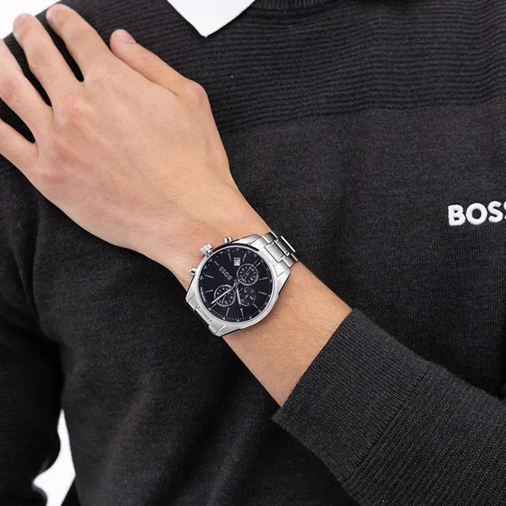BOSS Montre BOSS Homme Grand prix 44 Chronographe en Acier 1514251