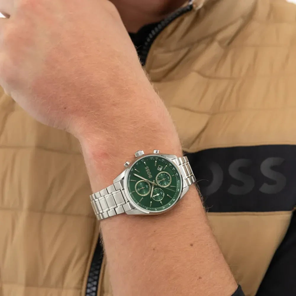 BOSS Montre BOSS Homme Grand Prix 44 Chronographe en Acier 1514266