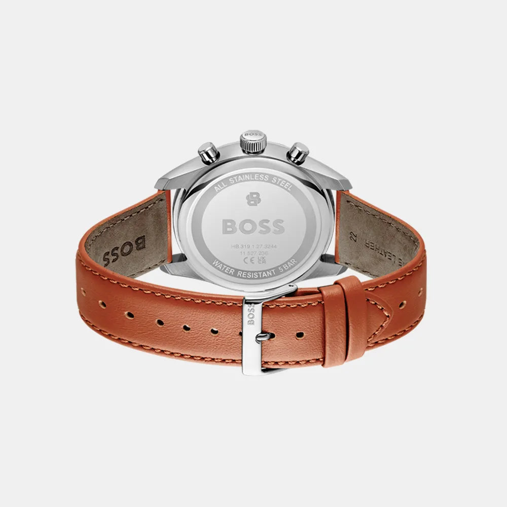 BOSS Montre BOSS Homme Grand prix 44 en Cuir Marron 1514313