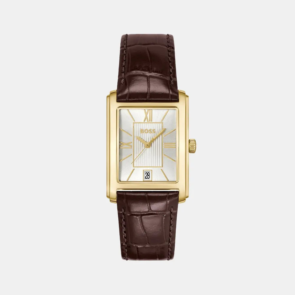 BOSS Montre BOSS Homme Principle Dress en Cuir Marron 1514300
