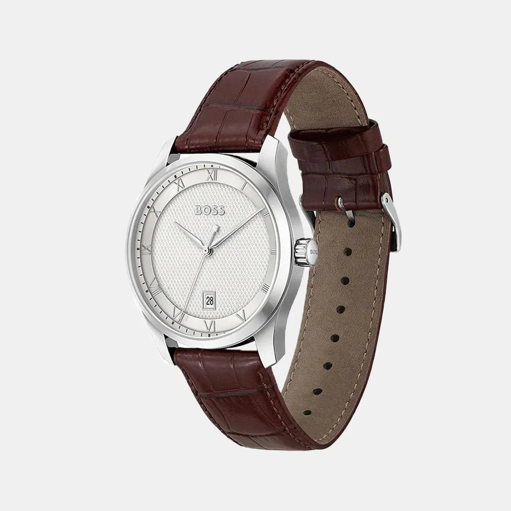 BOSS Montre BOSS Homme Principle en Cuir Marron 1514114