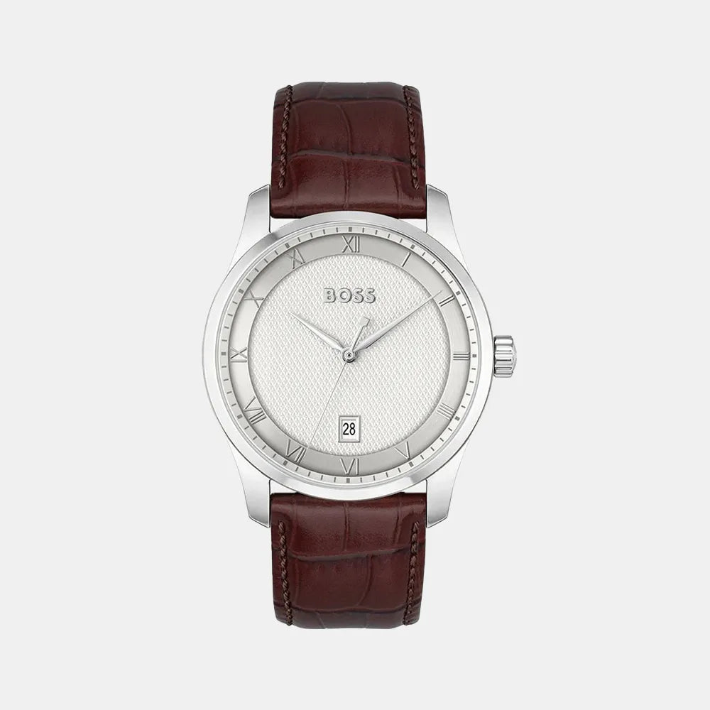 BOSS Montre BOSS Homme Principle en Cuir Marron 1514114