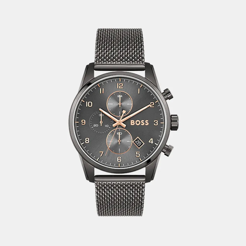 BOSS Montre BOSS Homme Skymaster Chronographe en Acier Milanais 1513837