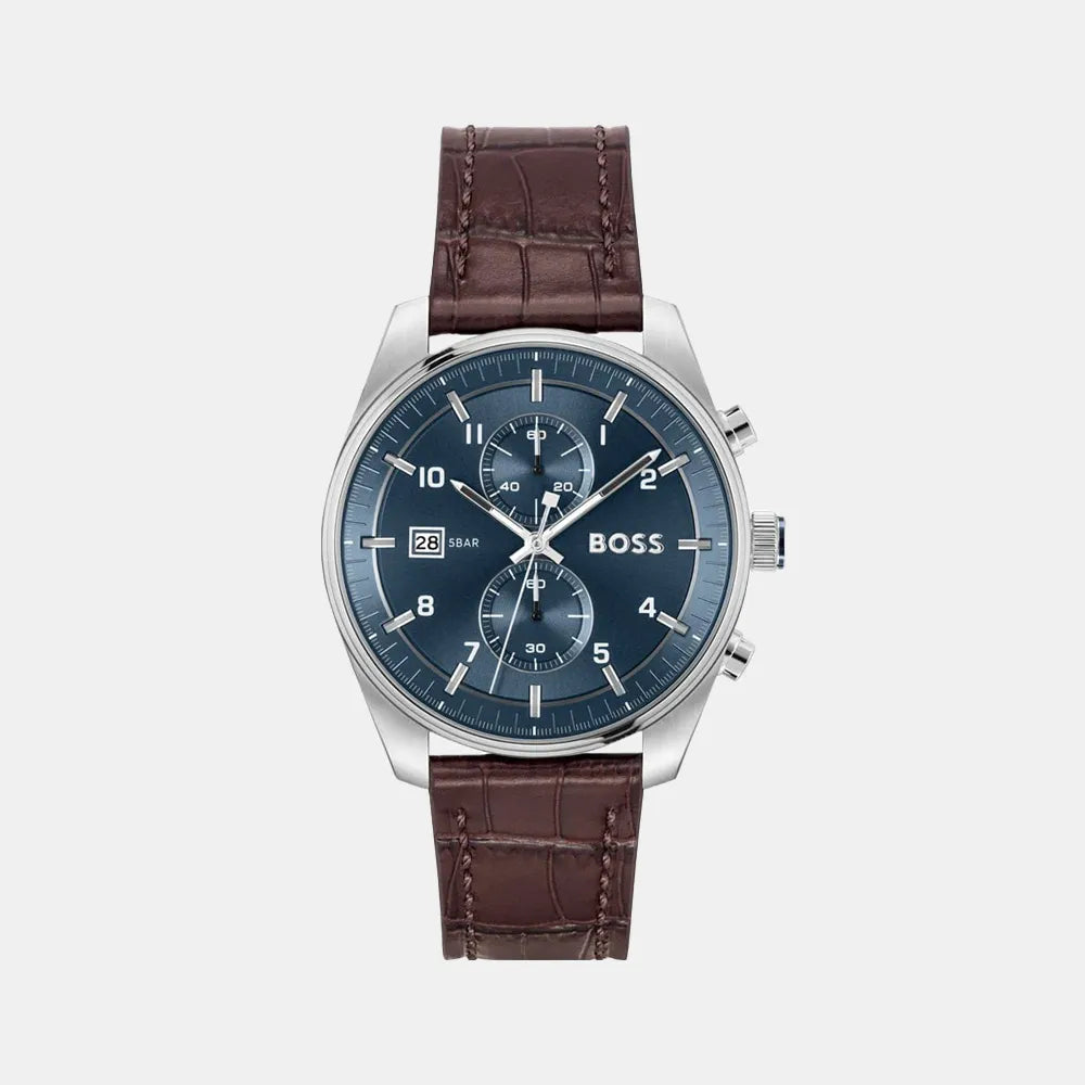 BOSS Montre BOSS Homme Skytraveller Chronographe en Cuir 1514194