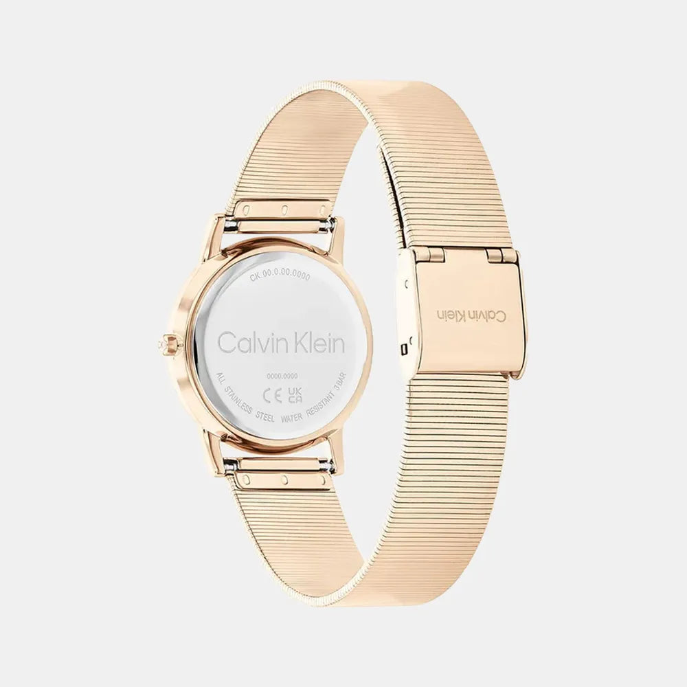 CALVIN KLEIN Montre CALVIN KLEIN Femme CK Feel en Acier Doré Rose 25100036