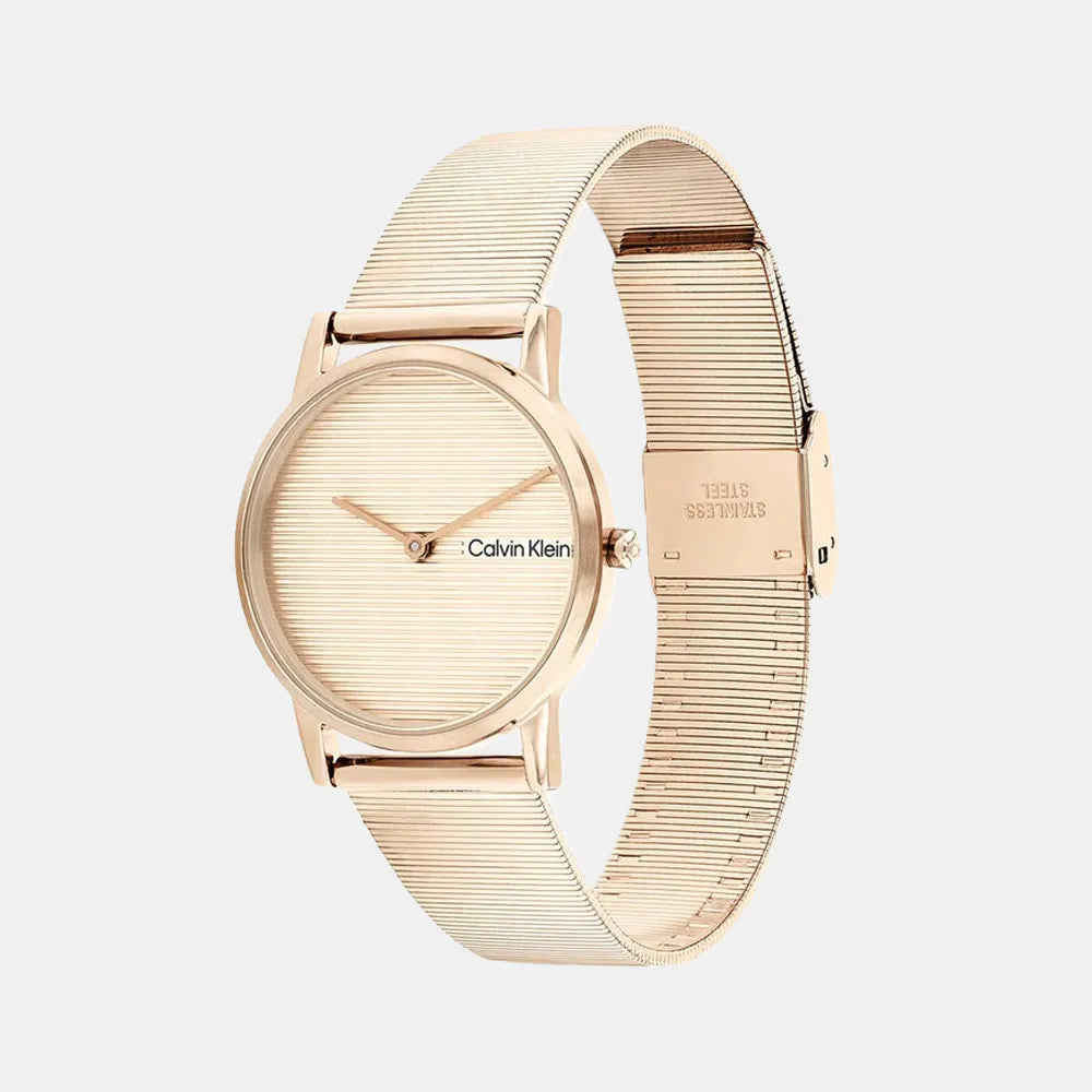 CALVIN KLEIN Montre CALVIN KLEIN Femme CK Feel en Acier Doré Rose 25100036