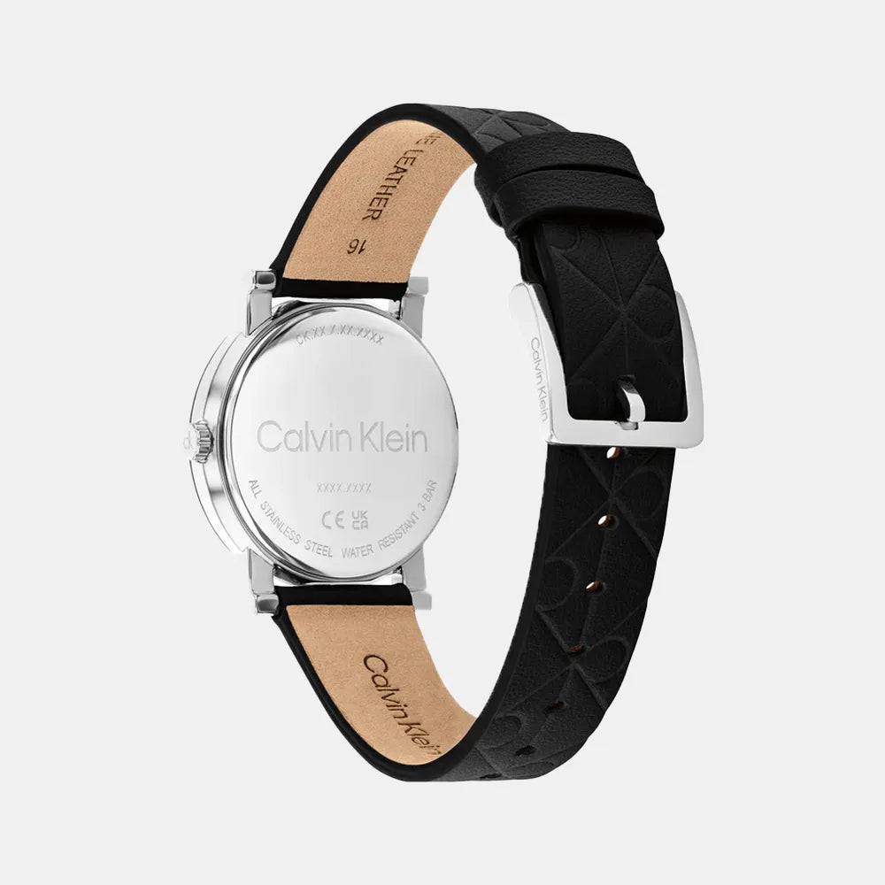 CALVIN KLEIN Montre CALVIN KLEIN Femme CK Monogram en Cuir Noir 25100128