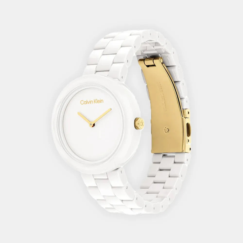 CALVIN KLEIN Montre CALVIN KLEIN Femme en Céramique Blanc 25100072