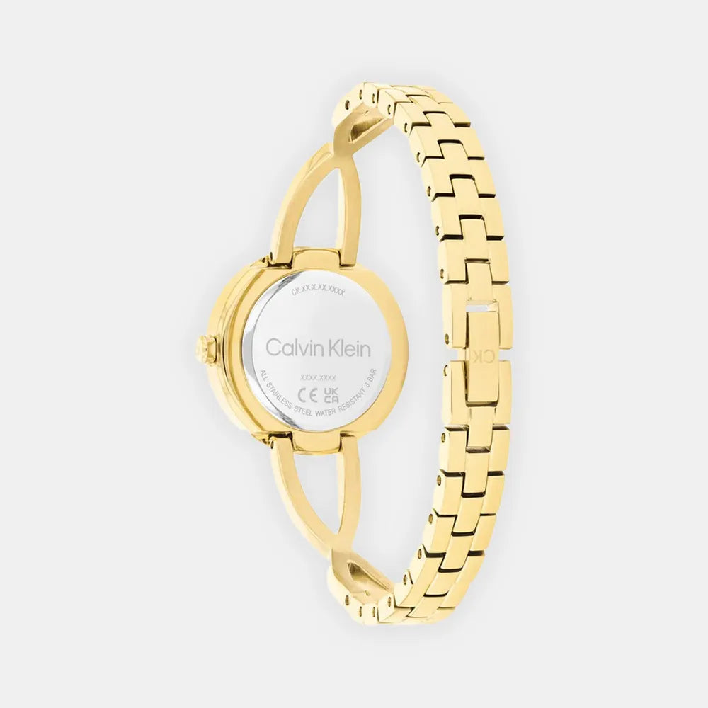 CALVIN KLEIN Montre CALVIN KLEIN Femme Sculpted Embrace en Acier Doré 25100059