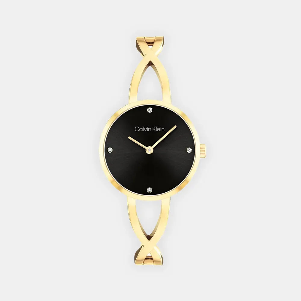 CALVIN KLEIN Montre CALVIN KLEIN Femme Sculpted Embrace en Acier Doré 25100059