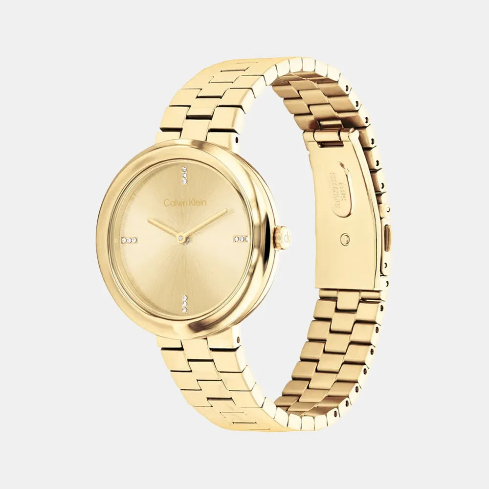 CALVIN KLEIN Montre CALVIN KLEIN Femme Twisted Bezel en Acier Doré 25100094