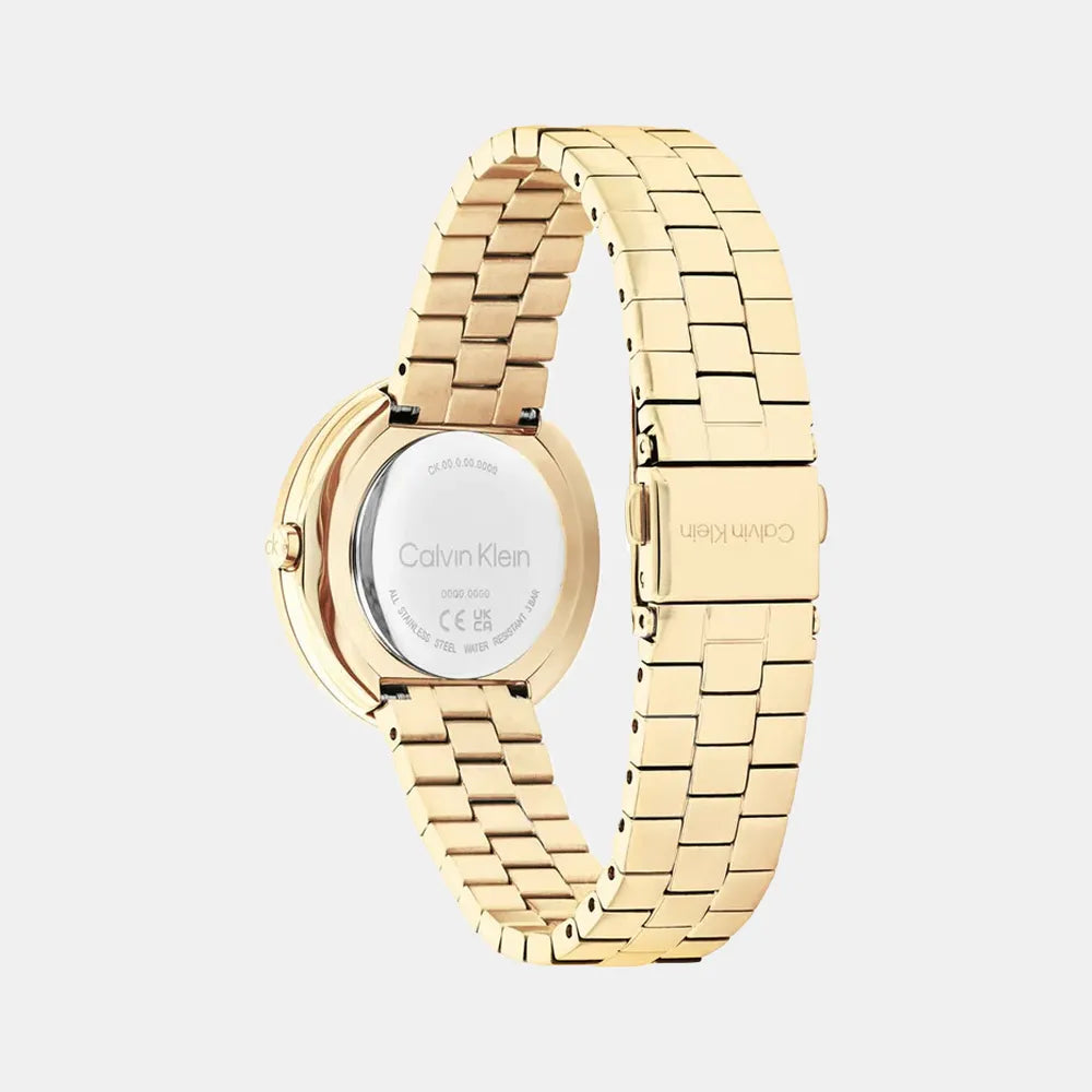 CALVIN KLEIN Montre CALVIN KLEIN Femme Twisted Bezel en Acier Doré 25100094