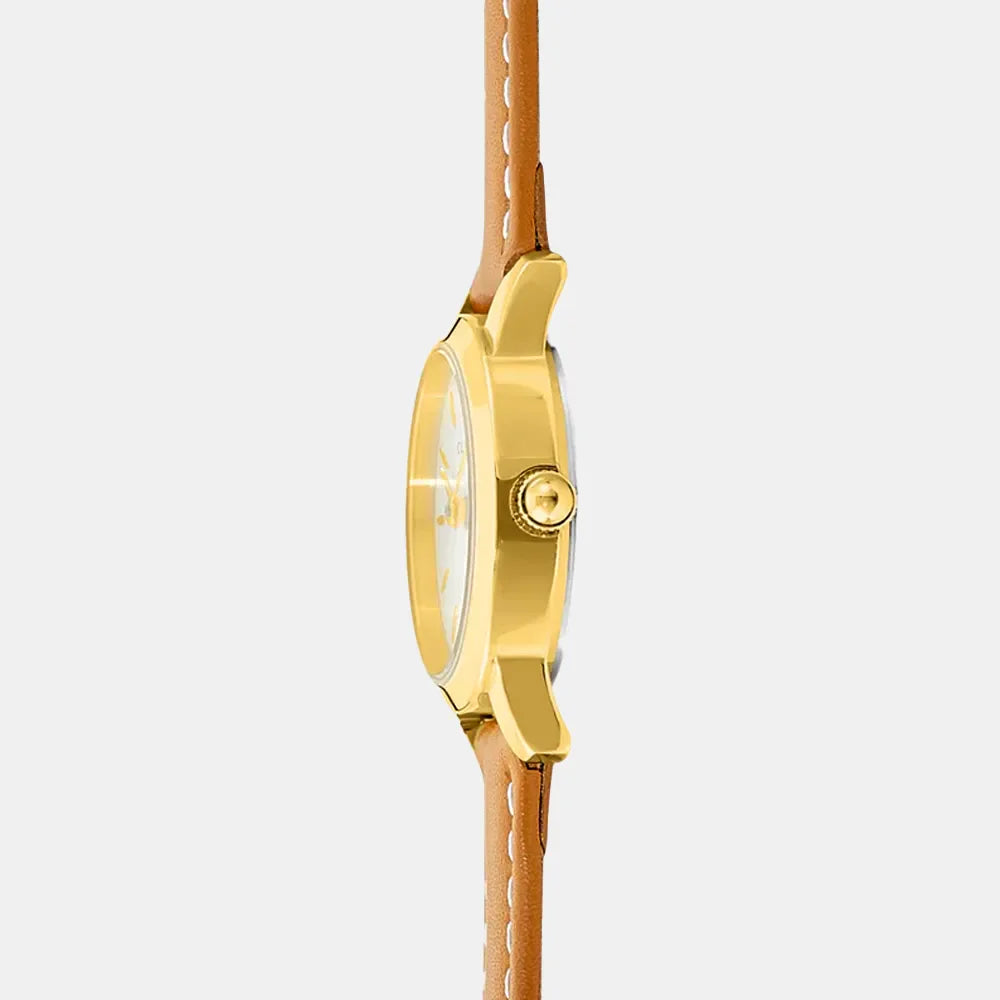 CLYDA Montre CLYDA Femme Emma en Cuir Marron CLA835DDN