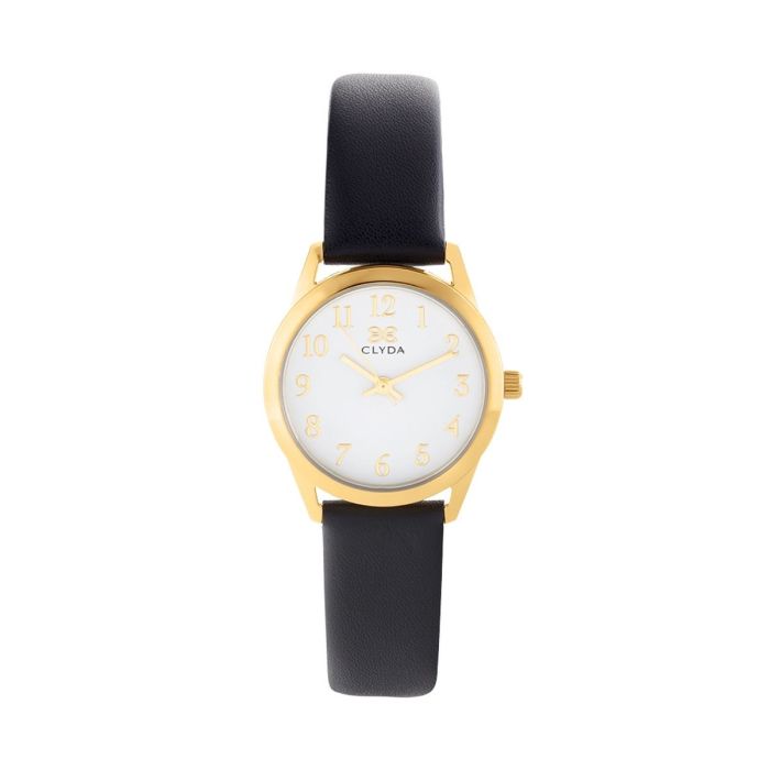Montre CLYDA Femme Jeannie en Cuir Noir CLA815DWN