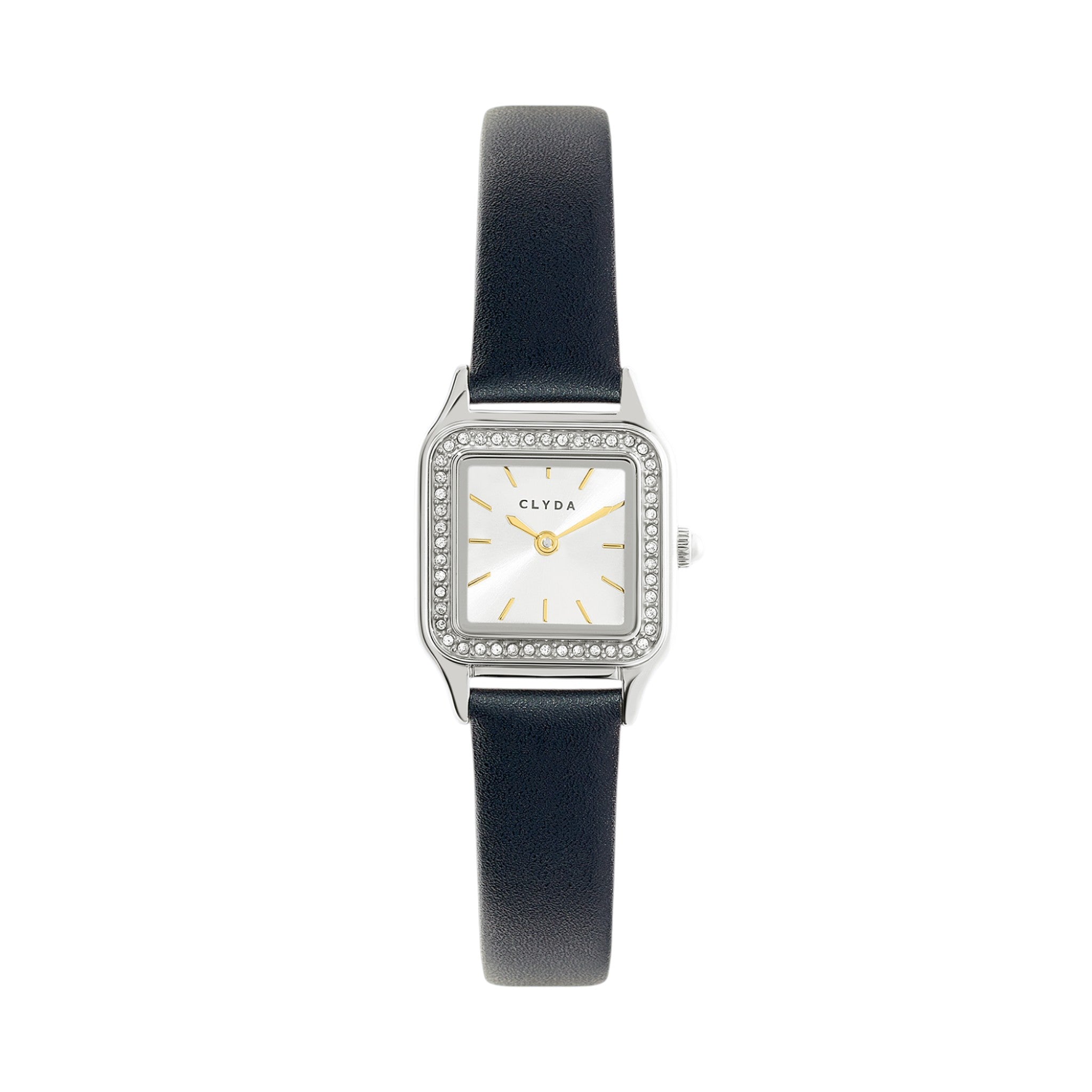 CLYDA Montre CLYDA Femme Serena en Cuir Noir CLA828AAN