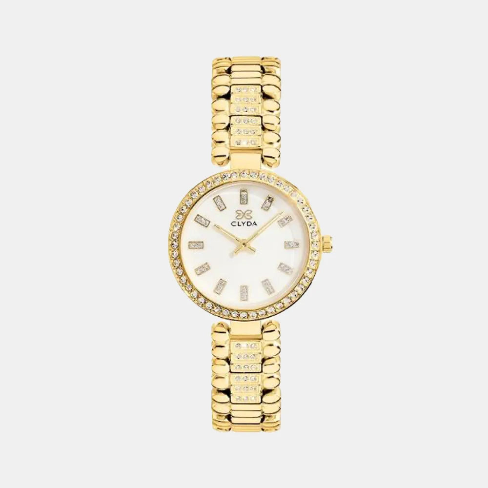 CLYDA Montre CLYDA Femme Tournelle en Acier Doré CLA804DMD