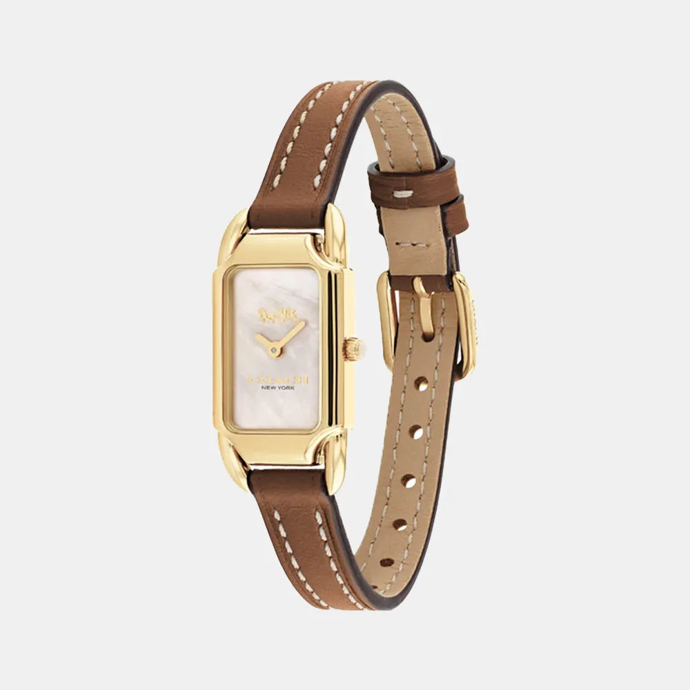 COACH Montre COACH Femme Cadie en Cuir Marron 14504028