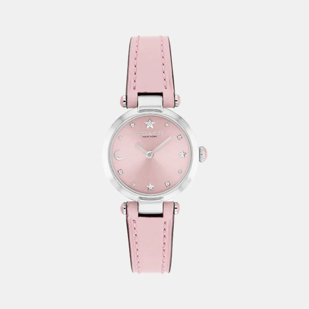 COACH Montre COACH Femme Cary en Cuire Rose 14504458