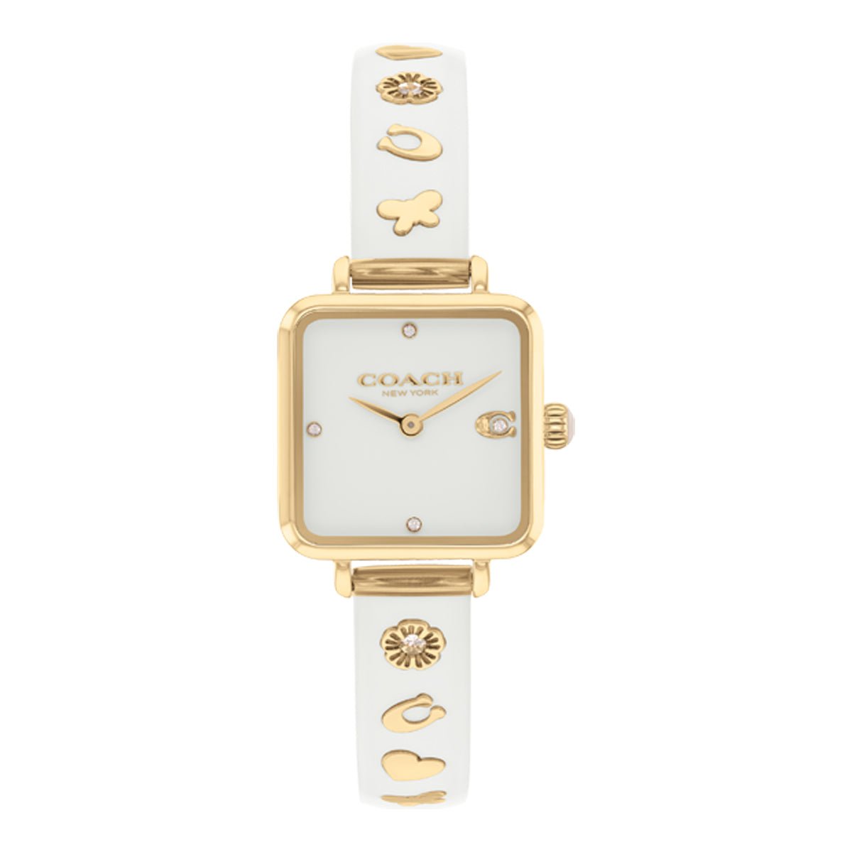 COACH Montre COACH Femme Cass en Cuir Blanc 14504308