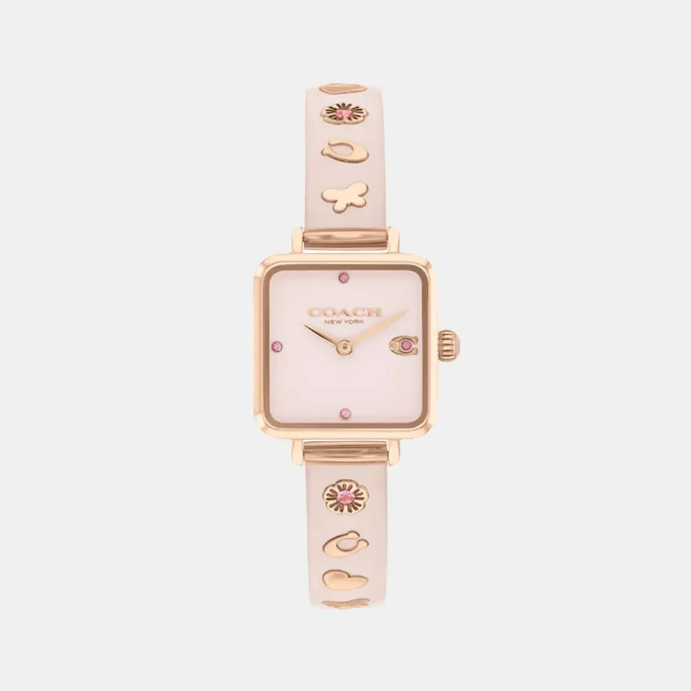 COACH Montre COACH Femme Cass en Cuir Rose 14504309