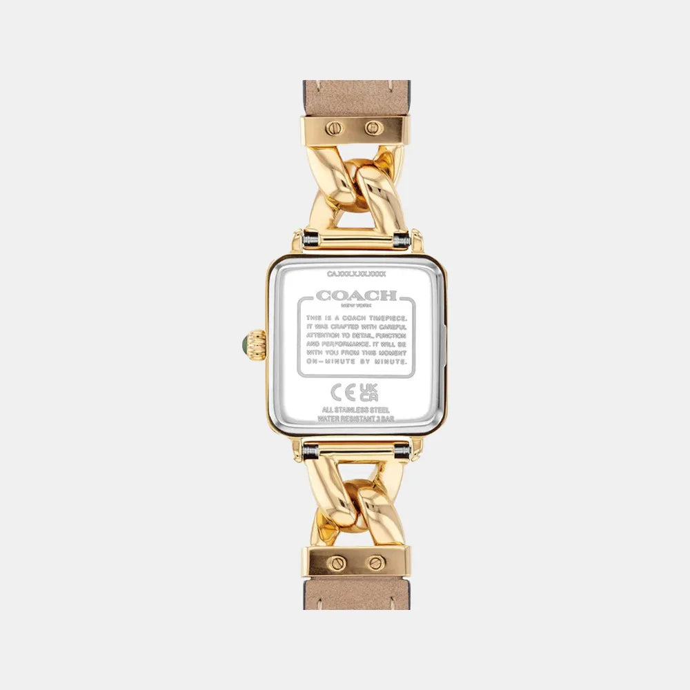 COACH Montre COACH Femme Cass en Cuir Vert 14504557