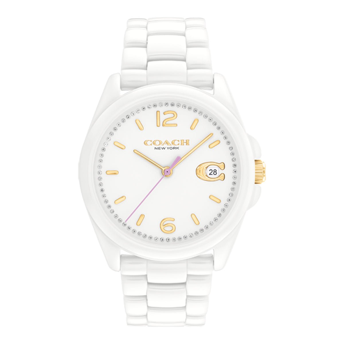 COACH Montre COACH Femme Greyson en Céramique Blanc 14503925