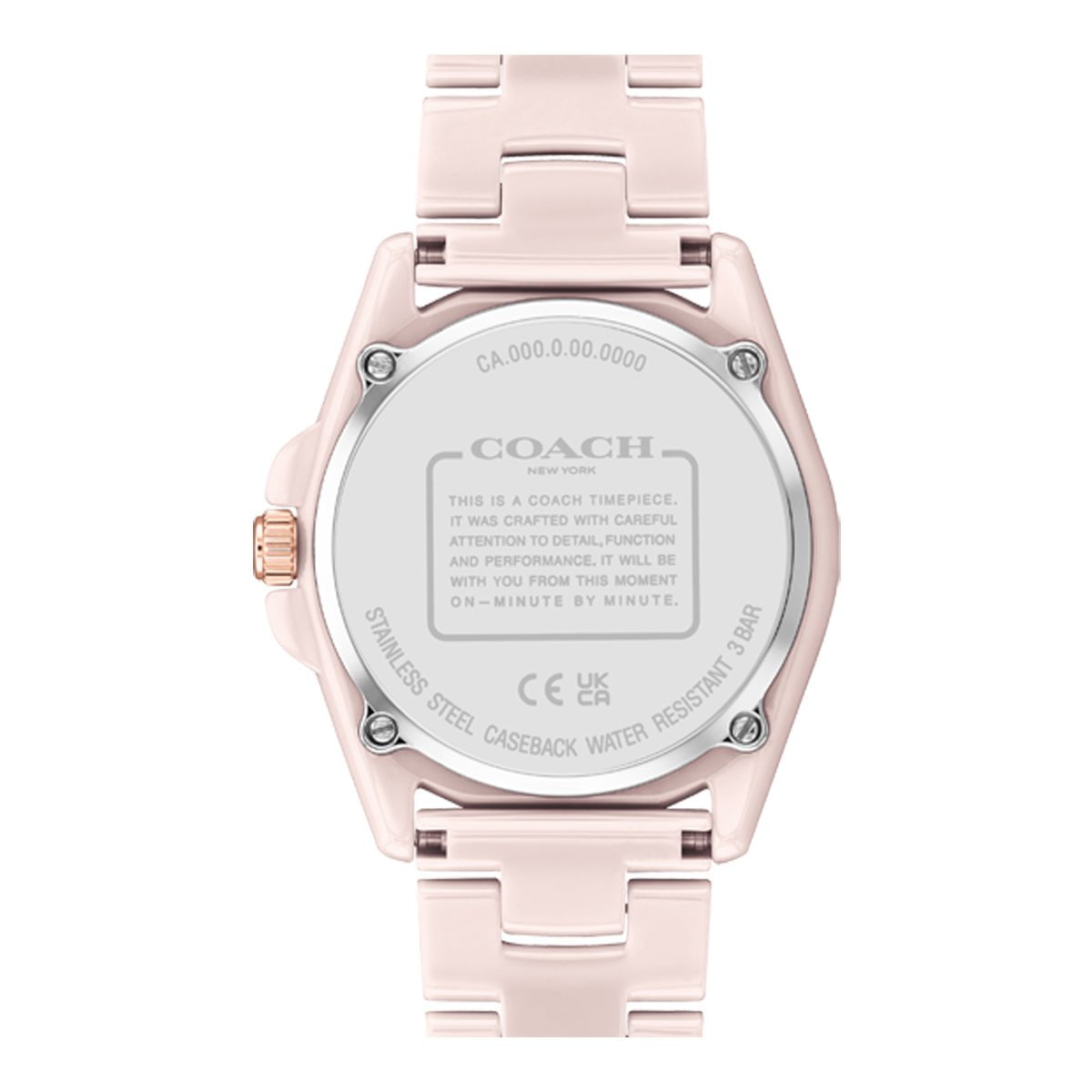 COACH Montre COACH Femme Greyson en Céramique Rose 14503926
