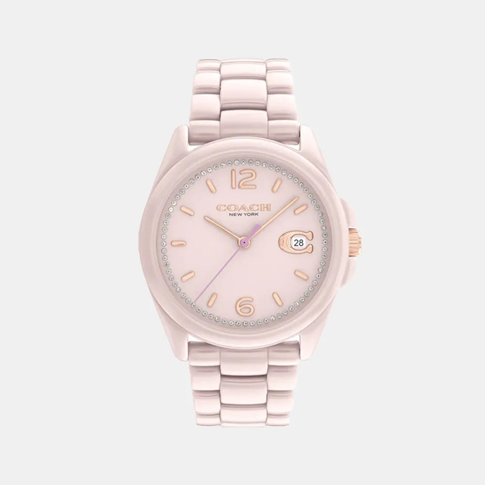 COACH Montre COACH Femme Greyson en Céramique Rose 14503926