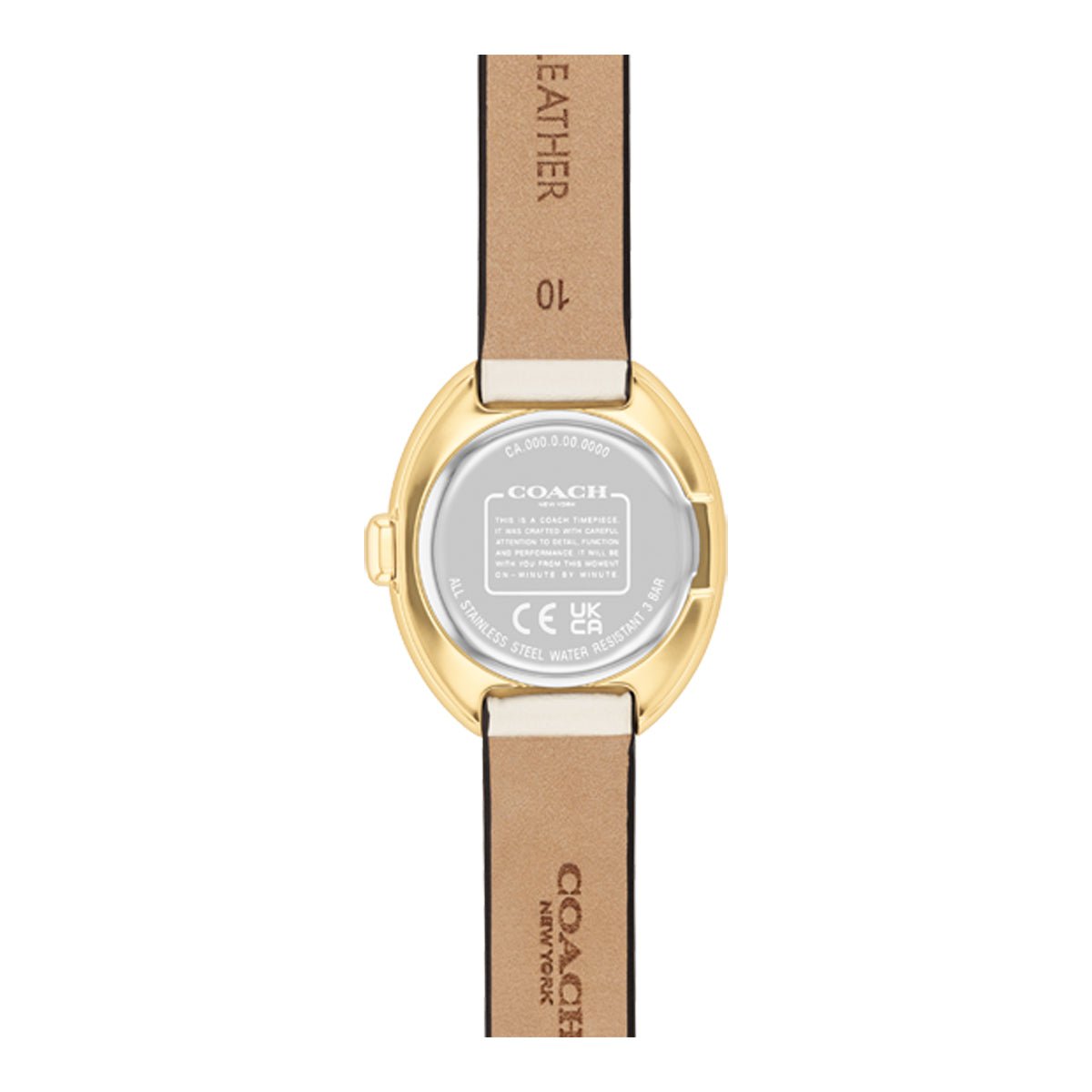 COACH Montre COACH Femme Sammy en Cuir Blanc 14504422