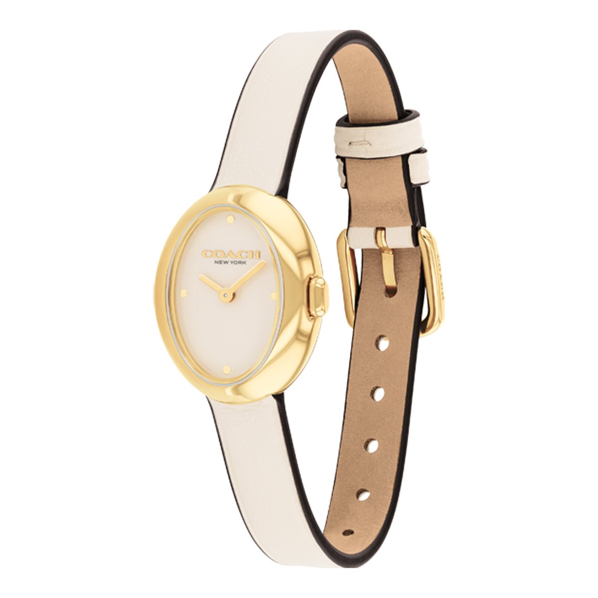 COACH Montre COACH Femme Sammy en Cuir Blanc 14504422