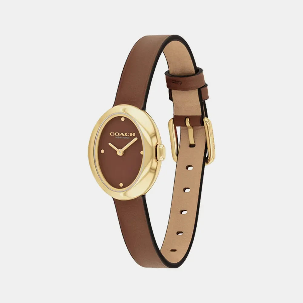 COACH Montre COACH Femme Sammy en Cuir Marron 14504426