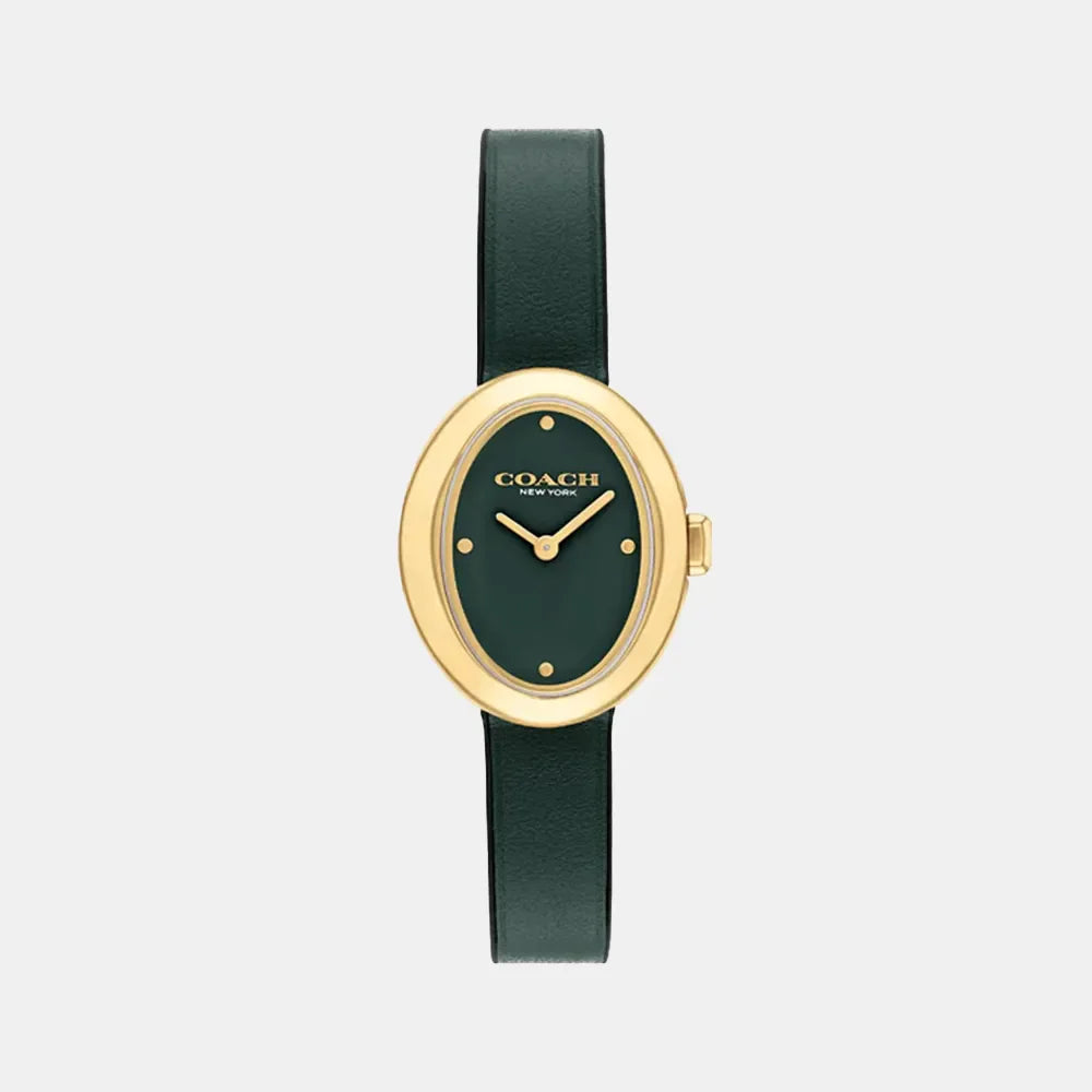 COACH Montre COACH Femme Sammy en Cuir Vert 14504425