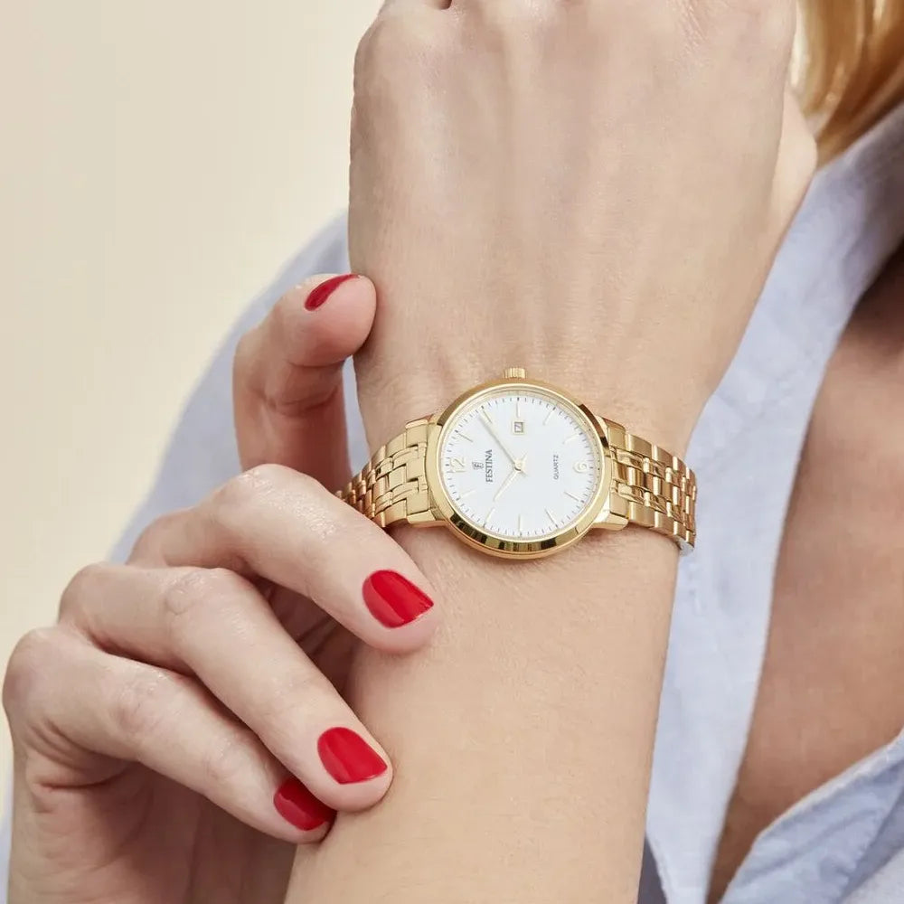 FESTINA Montre FESTINA Femme Classics en Acier Doré F20514/2