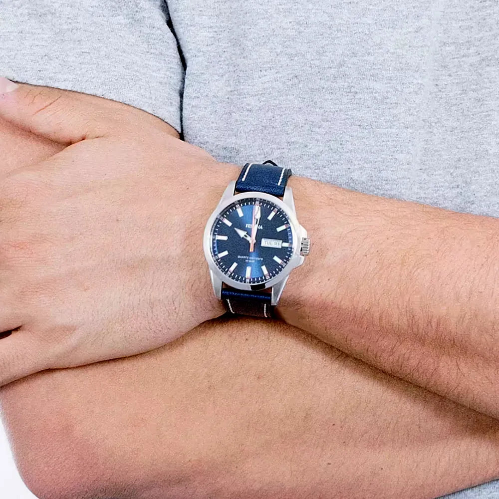 FESTINA Montre FESTINA Homme Classique en Cuir Bleu F20358/3