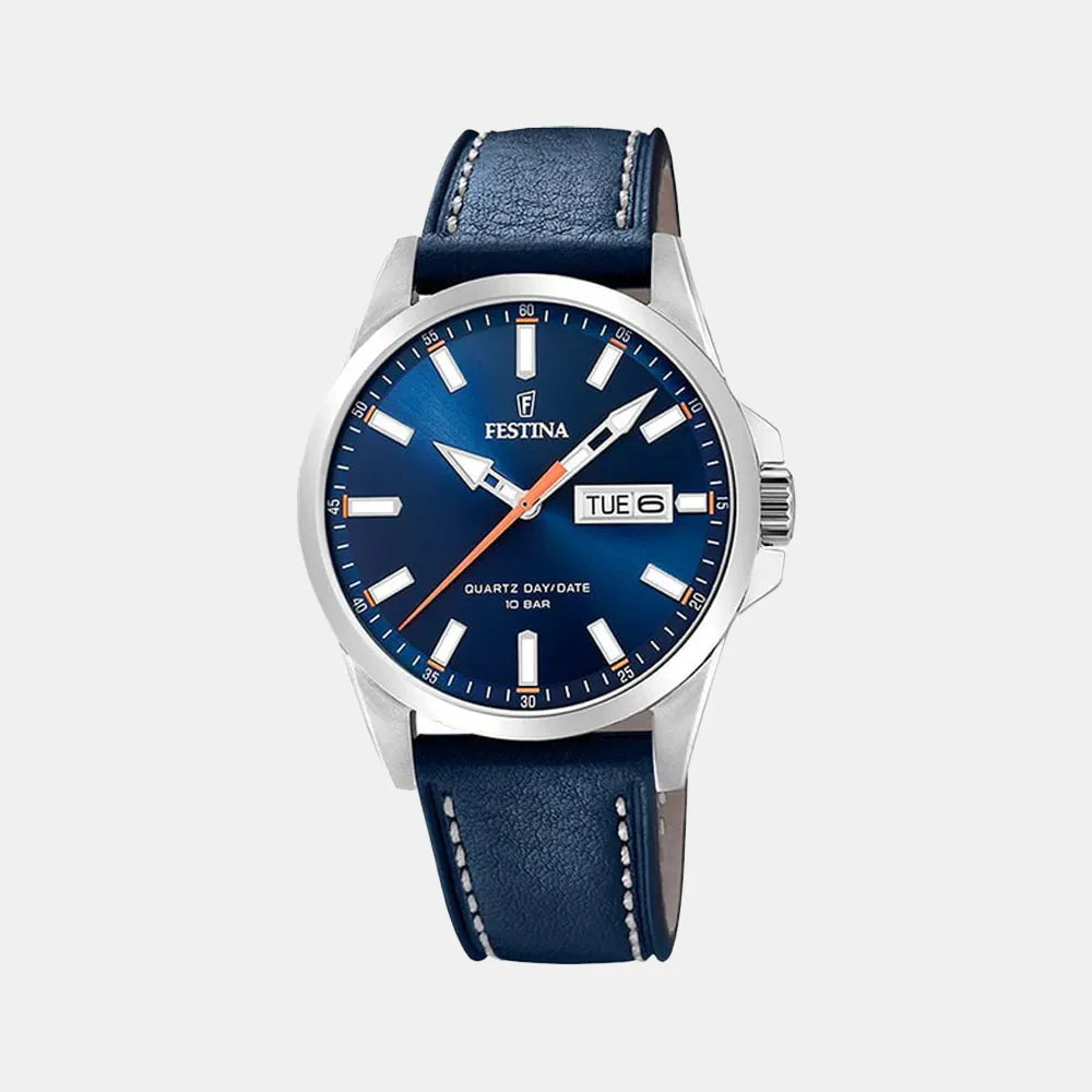 FESTINA Montre FESTINA Homme Classique en Cuir Bleu F20358/3