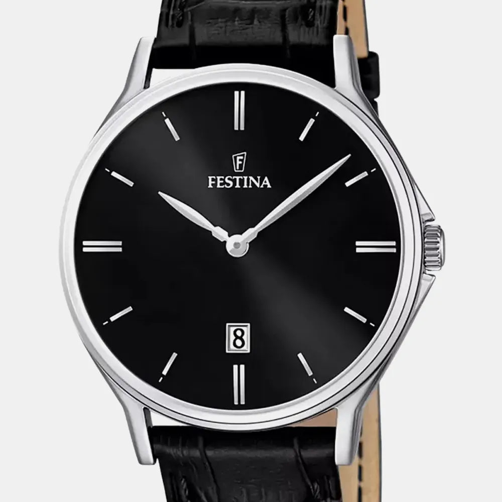 FESTINA Montre FESTINA Homme Classique en Cuir Noir F16745/5