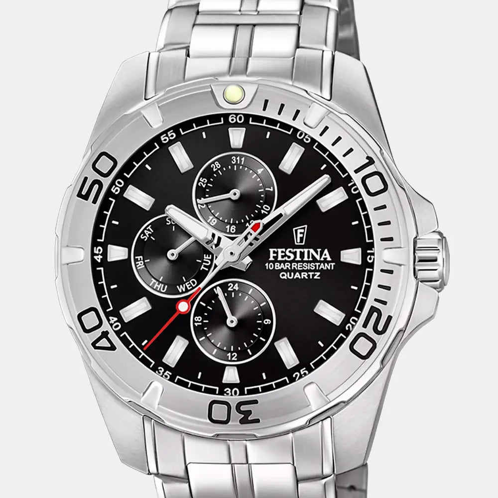 FESTINA Montre FESTINA Homme Multifonction en Acier F20445/3