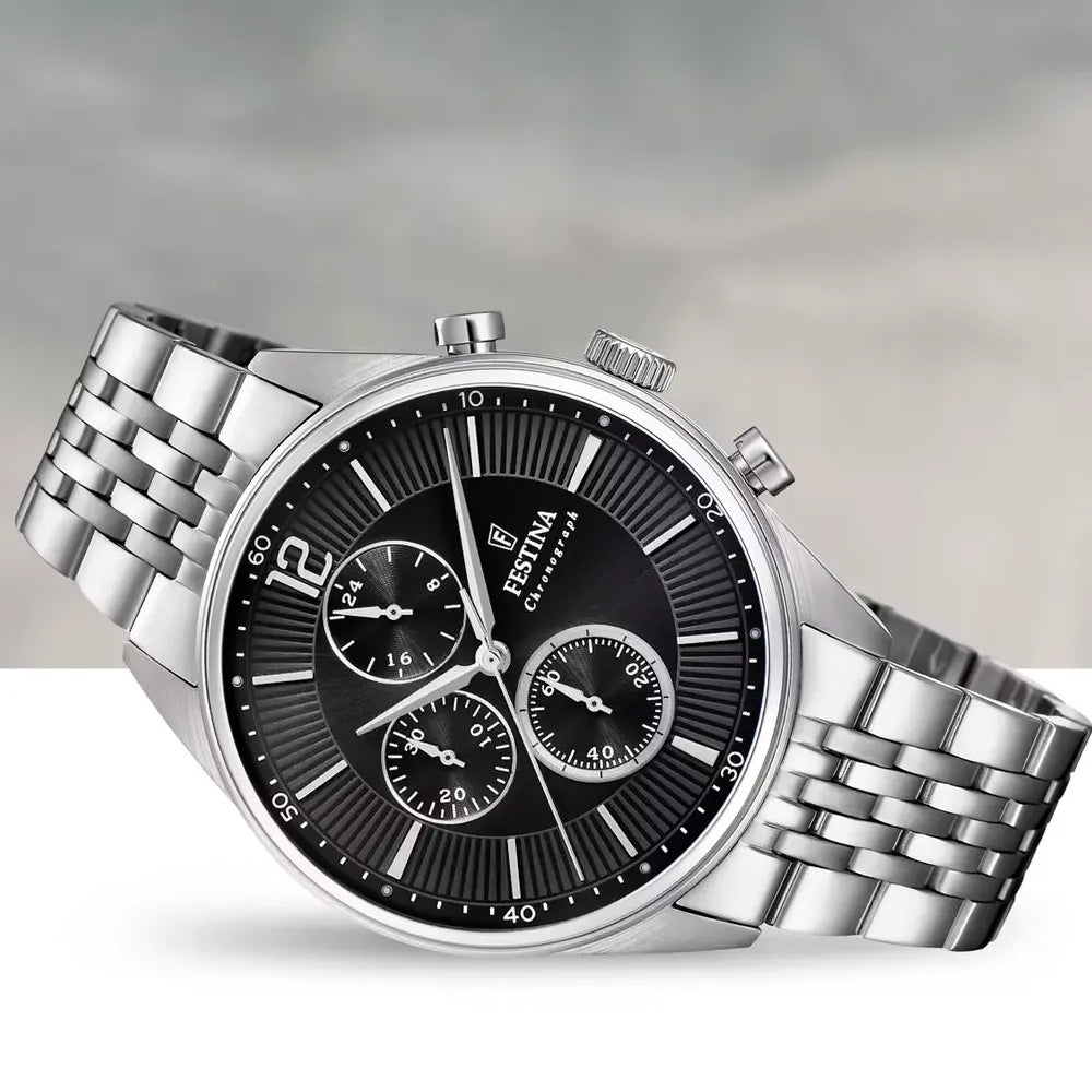 FESTINA Montre FESTINA Homme Timeless Chronographe en Acier F20285/4