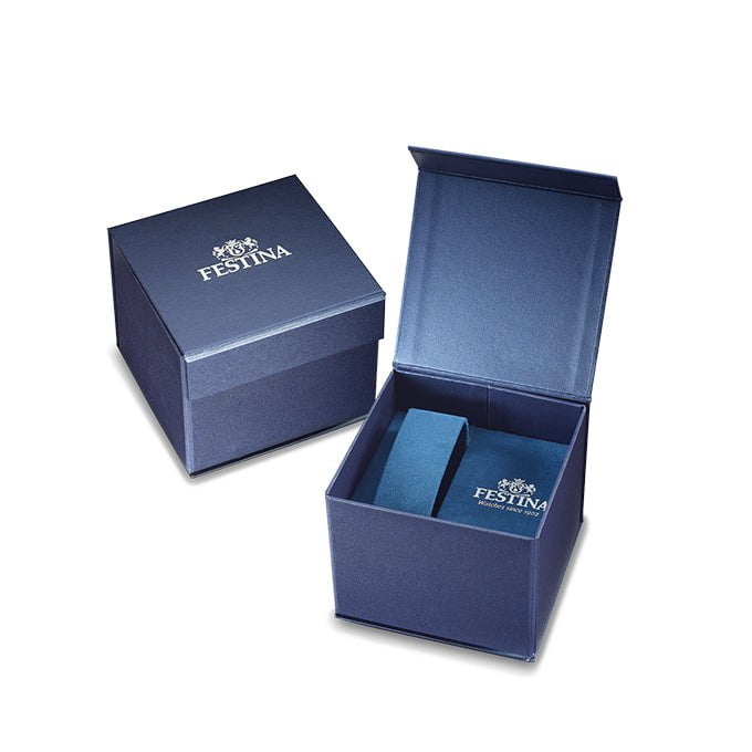 FESTINA Montre FESTINA Homme Timeless Chronographe en Cuir Bleu F20692/2