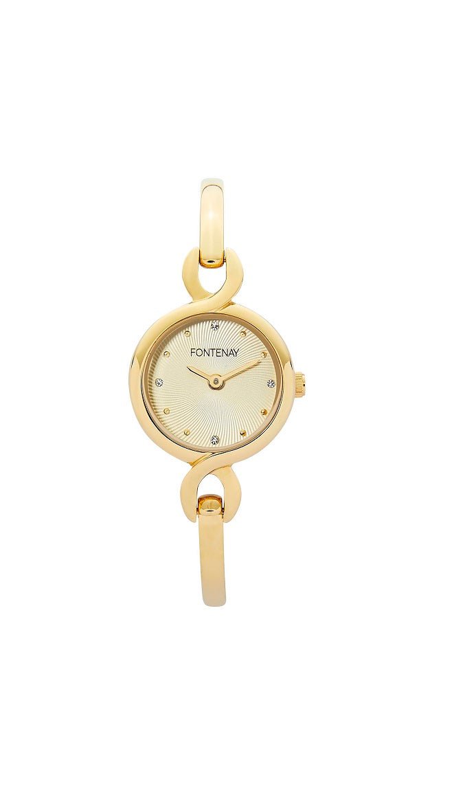 FONTENAY Montre FONTENAY Femme Rose en Acier Doré FPA01903