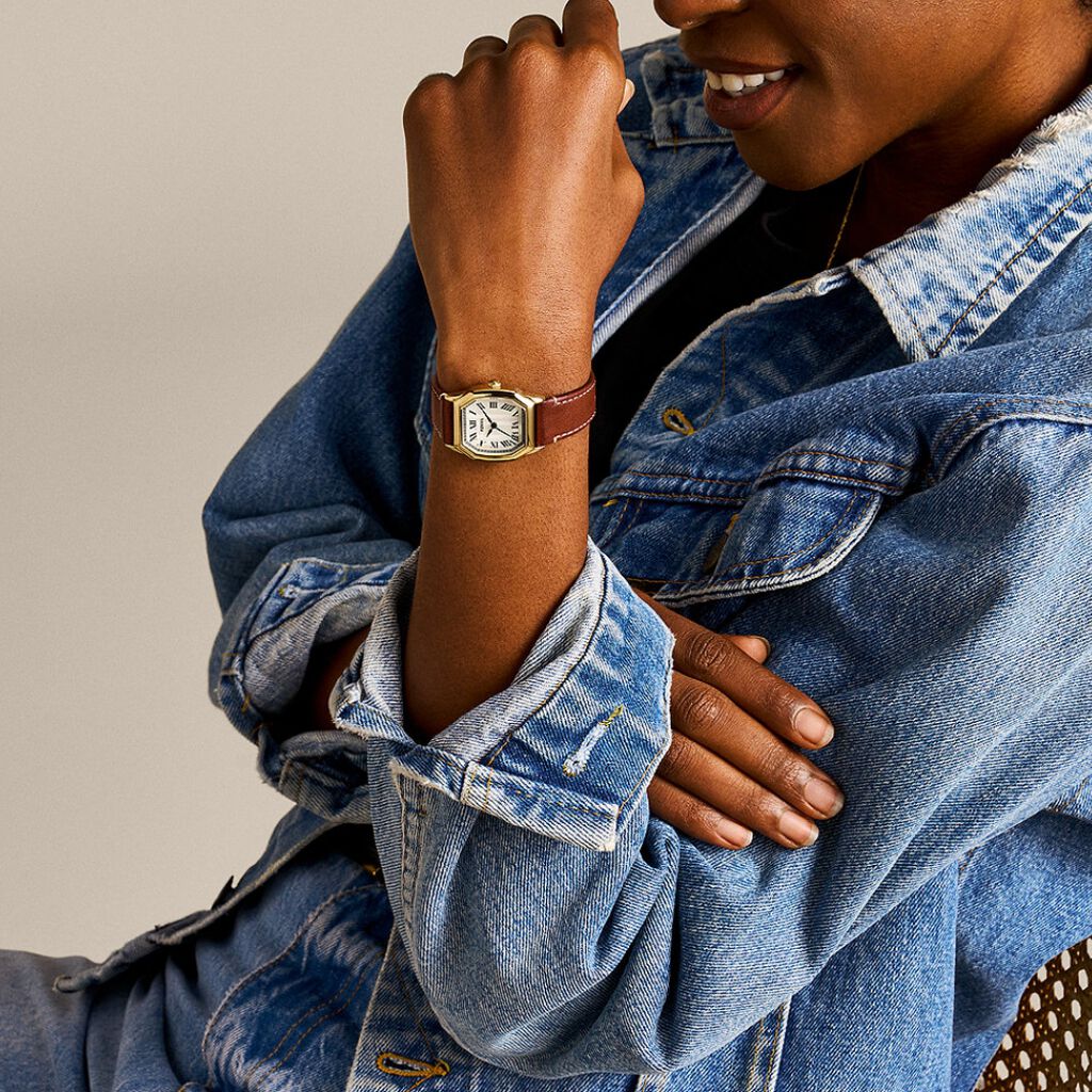 FOSSIL Montre FOSSIL Femme Harlow en Cuir Marron ES5364