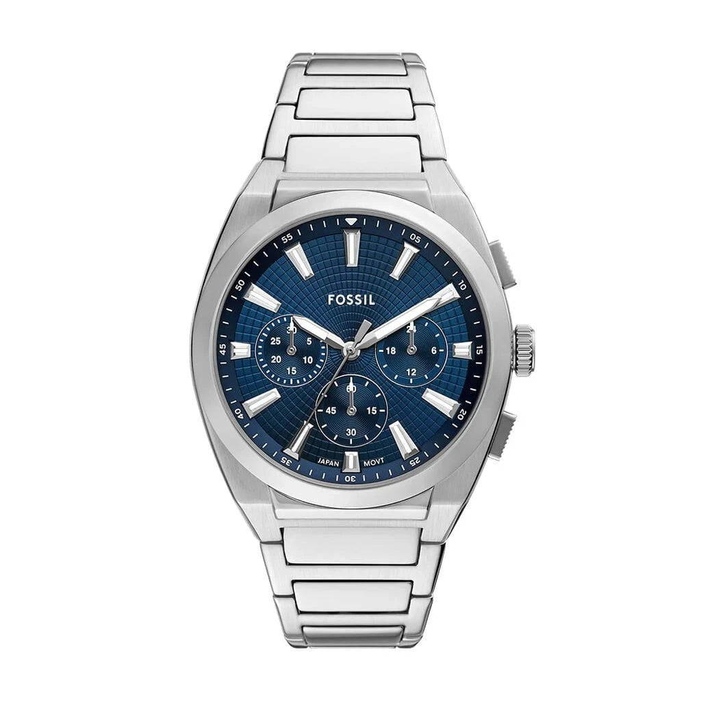 FOSSIL Montre FOSSIL Homme Everett Chronographe en Acier FS6104
