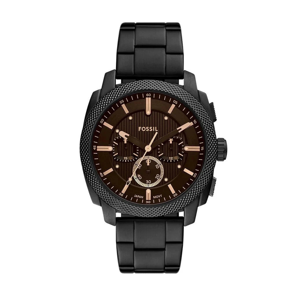 FOSSIL Montre FOSSIL Homme Machine Chronographe en Cuir FS6097