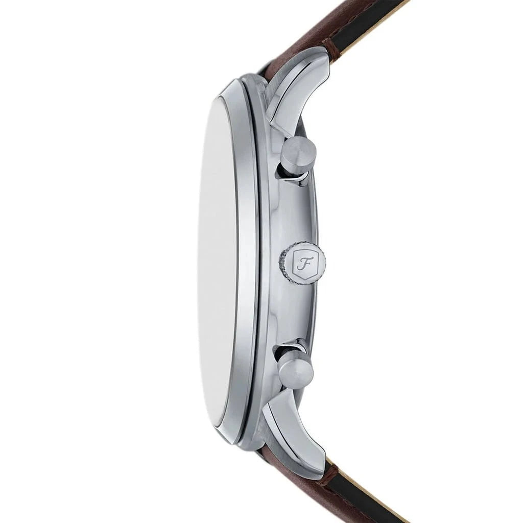 FOSSIL Montre FOSSIL Homme Neutra Chronographe en Cuir Marron FS6109