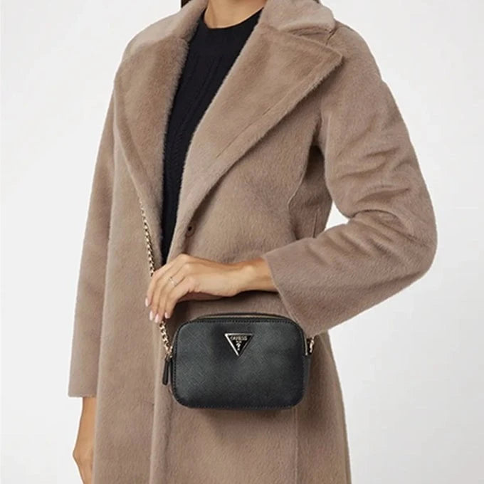 GUESS MAROQUINERIE Mini Sac Bandoulière GUESS Noelle Saffiano HWZG7879140BLA